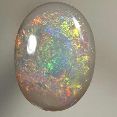 SOLID SEMI BLACK OPAL Bright fire throughout in a 3D pattern
